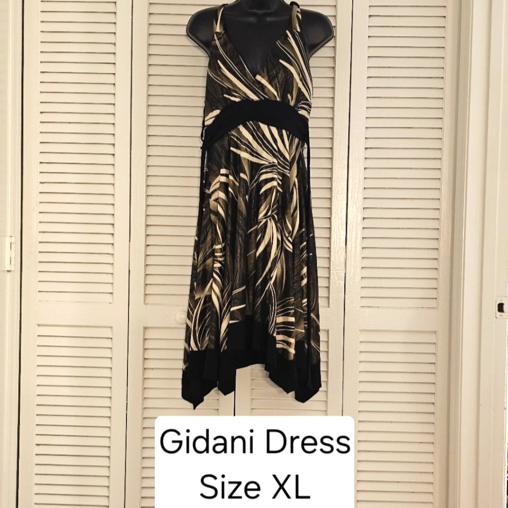 Asymmetrical halter dress